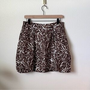 Banana Republic Silk Bubble Hem Skirt